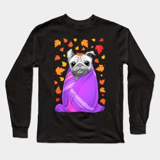 Autumn pug Long Sleeve T-Shirt